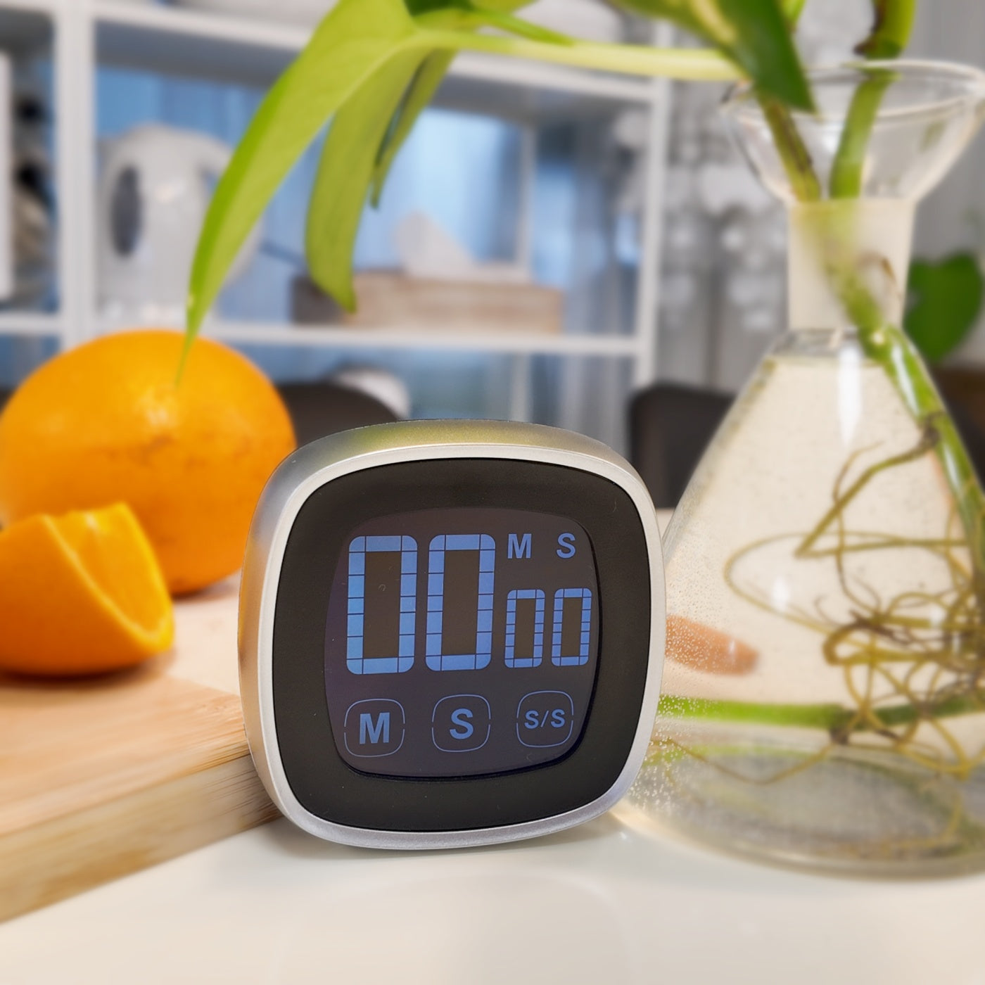 Temporizador de Cocina, Magnético Digital Timer con Pantalla Grande, Temporizador Multifunción Timer en Niños para Estudiar, Trabajar, Hacer Ejercicio