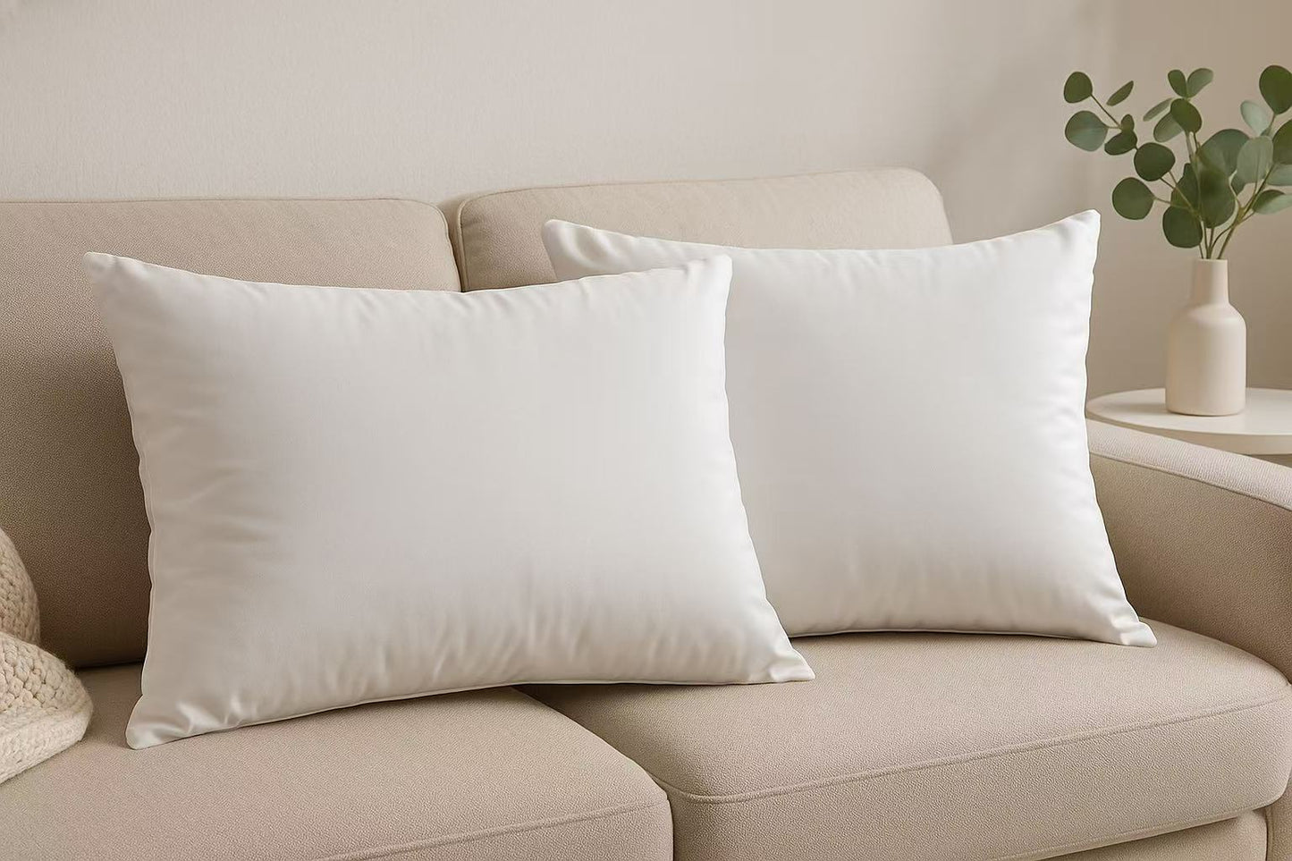 DAMDAM GO Relleno de Cojín Pack de 2, Relleno de Cojín, Rellenos Esponjosidad, Cojín Decorativo para Casa