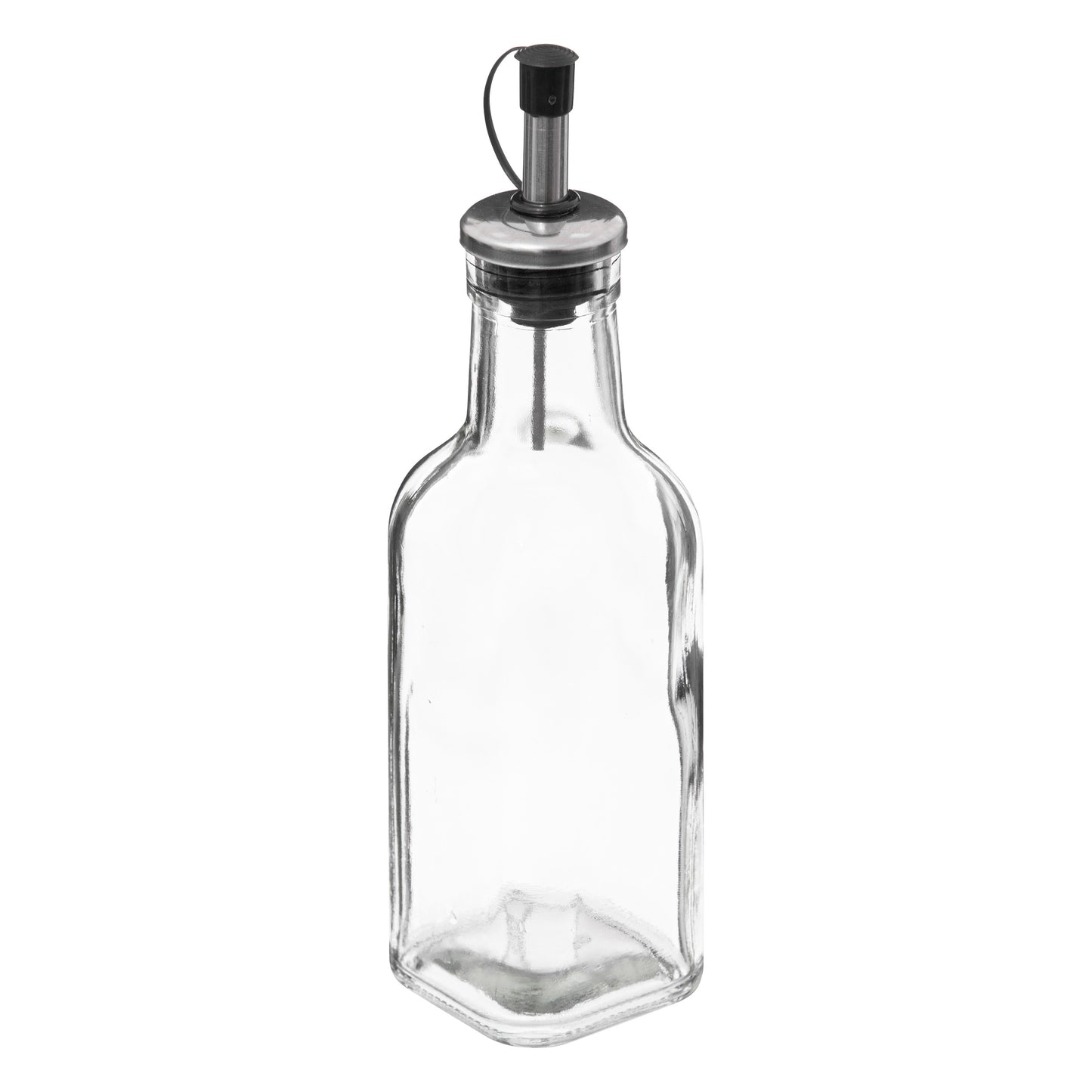 DAMDAM GO Set de Aceitera de Cristal Para Cocina, Juego de Aceitera, Vinagrera, Salero y Pimentero, Con Tapón Anti-Suciedad