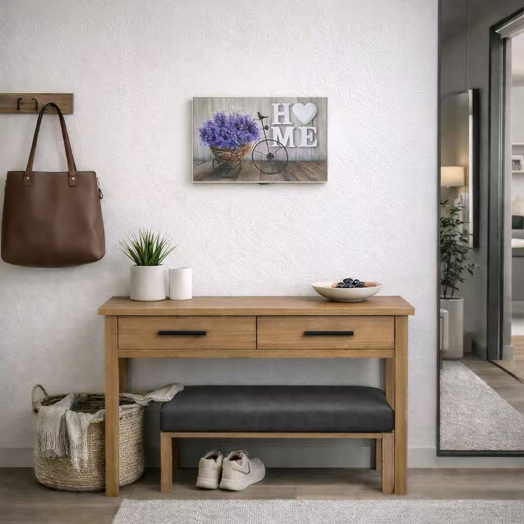 Tapa Cuadro Eléctrico Decorativa de Madera | Estilo Nórdico para Entrada y Recibidor | Cubre Contador de Luz Moderno | Diseño