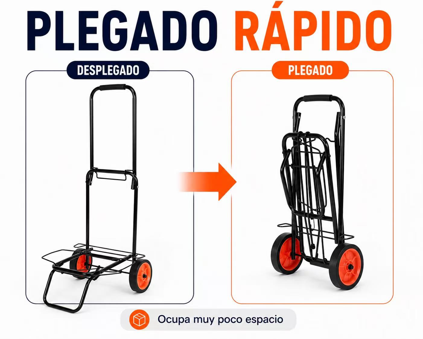 Carro Playa Plegable con Ruedas, Carrito Playa Portatodo para Nevera, Sillas y Equipaje, Resistente y Fácil de Transportar, Ideal para Playa, Camping, Compras y Viajes
