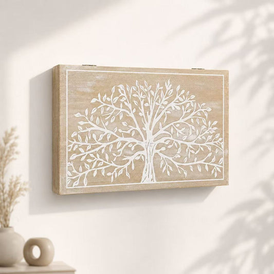 Tapa Contador de Luz Decorativa de Madera, Cubre Cuadro Eléctrico con Diseño, Estilo Nórdico
