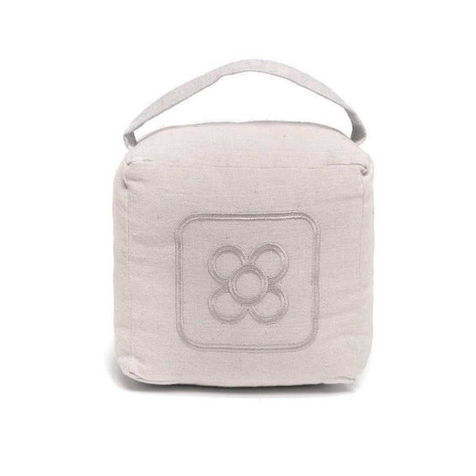 Sujetapuertas Poliéster, Tope Puerta Beige Con Cuerda, 15x10x15 (TOPE PUERTA - PANOT)