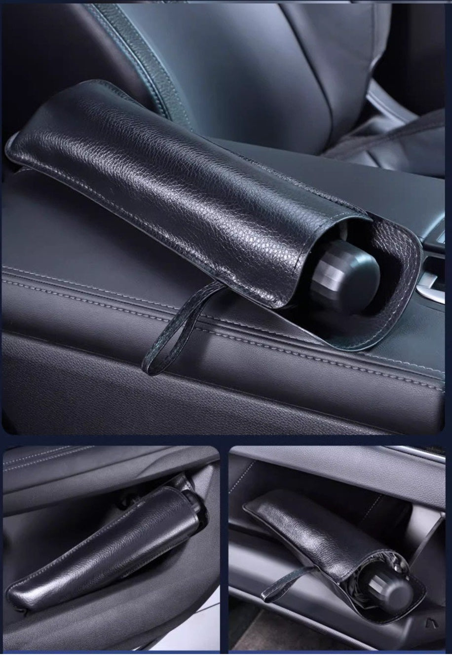 Parasol Coche Tipo Paraguas para Parabrisas, Protector Solar UV, Reduce el Calor Interior, Plegable Compacto con Funda, Universal
