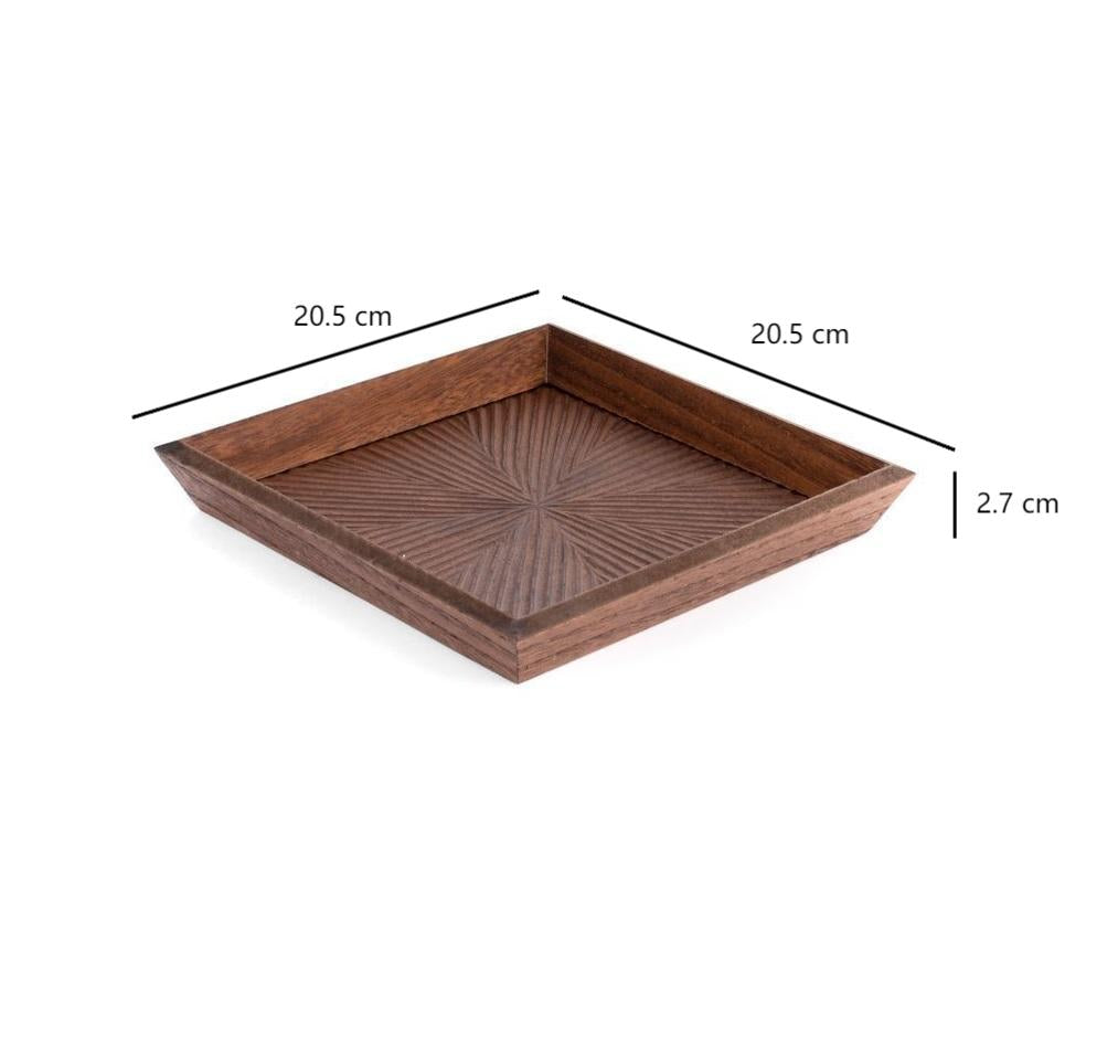 Bandeja Vaciabolsillos de Madera Marron Decape