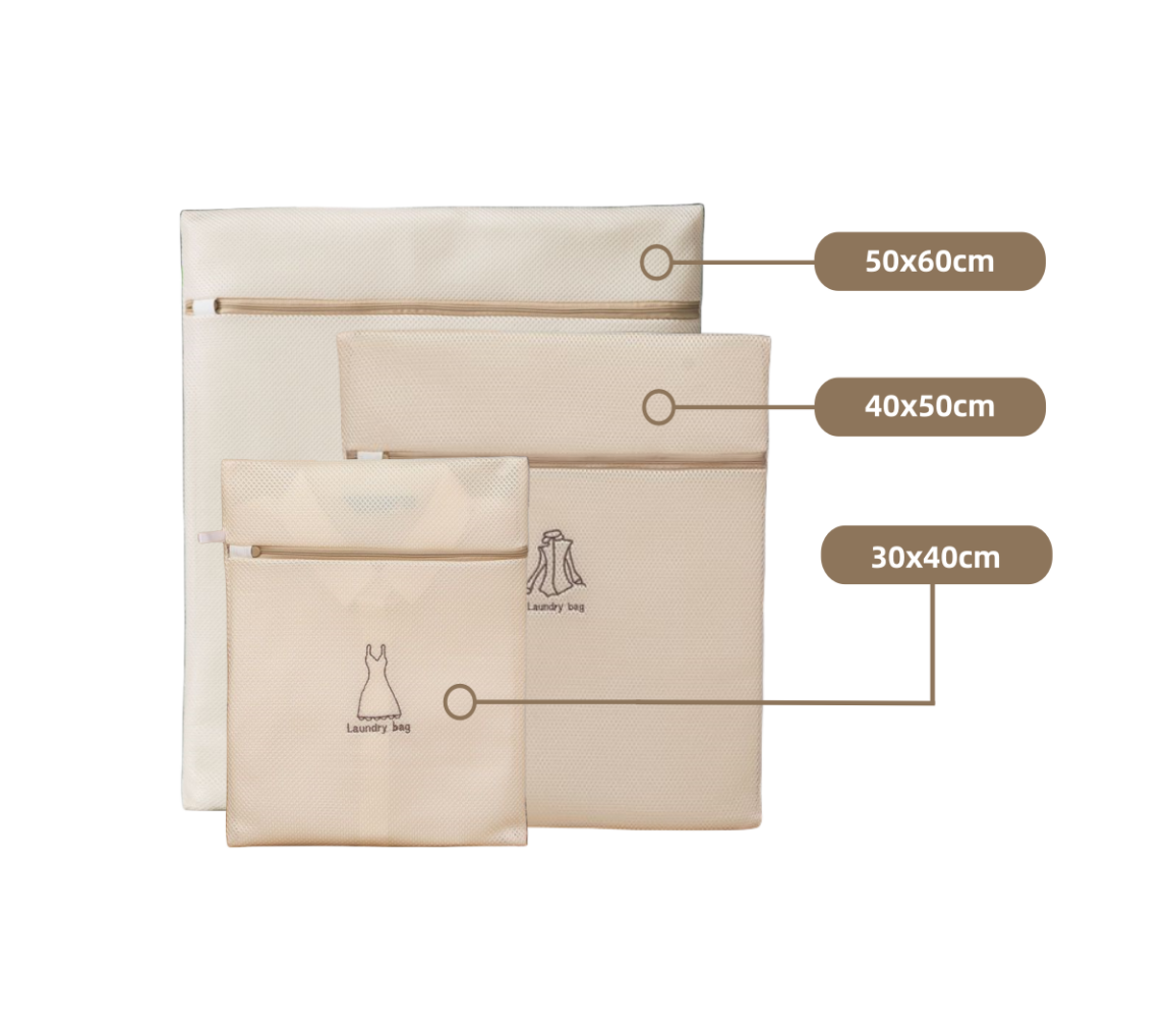 Bolsas Para Lavadora, Bolsas de Malla con Cremallera para Lavadora, Ideal Para Ropa Delicada, Ropa Interior, Calcetines, Sujetadores, Abrigos, Ropa de Cama