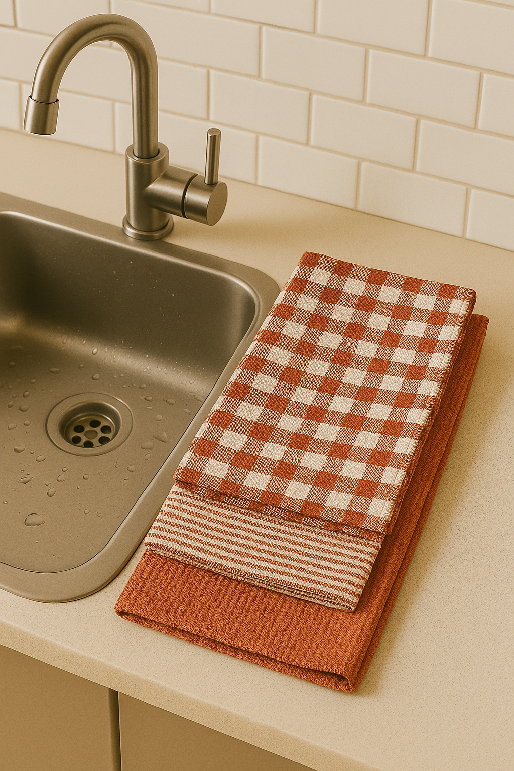 Paño de Cocina de Alta Calidad, Absorbente y Resistente, Diseño Elegante para Cocina, Juego de Trapos Suaves, 50 x 50 cm