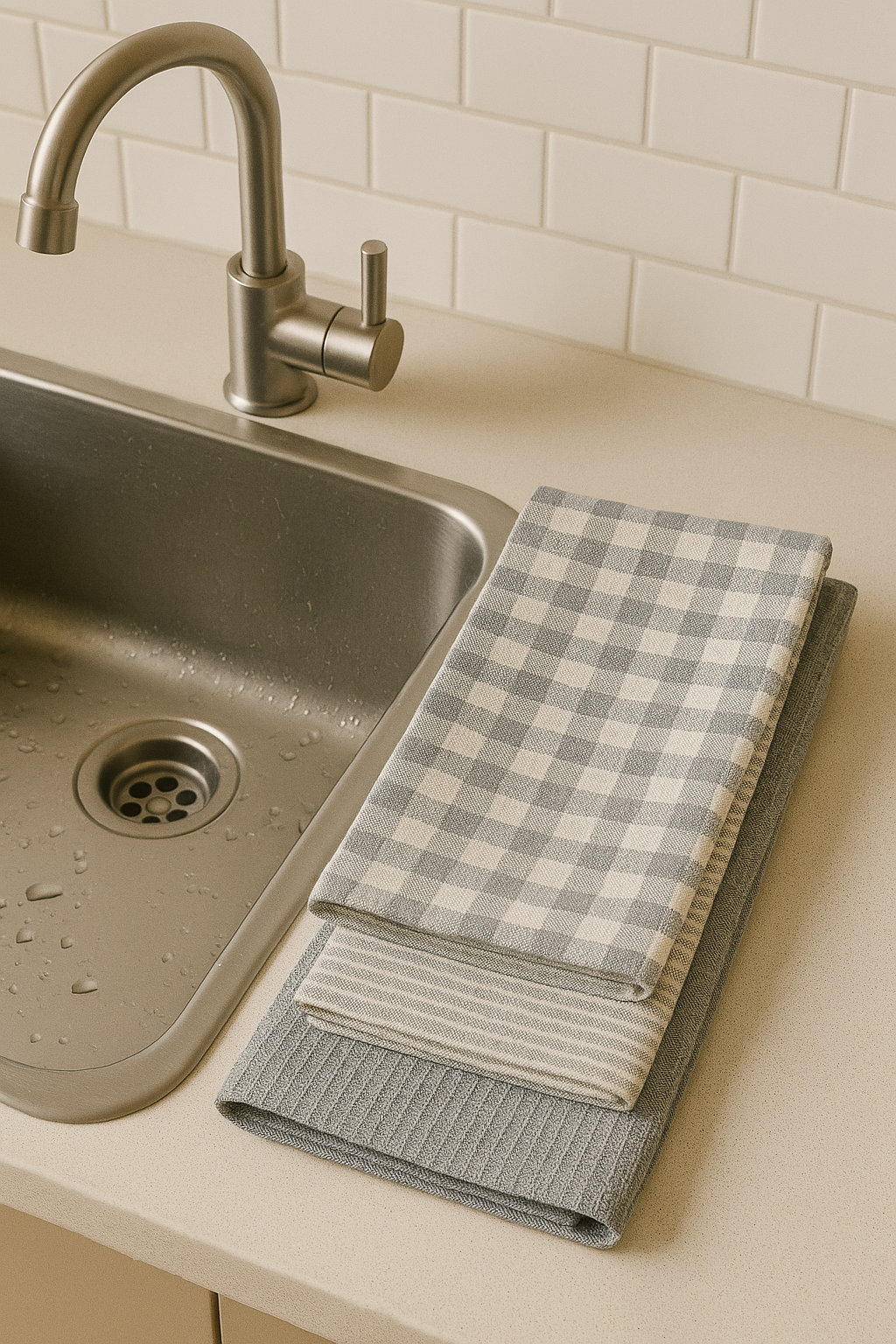 Paño de Cocina de Alta Calidad, Absorbente y Resistente, Diseño Elegante para Cocina, Juego de Trapos Suaves, 50 x 50 cm