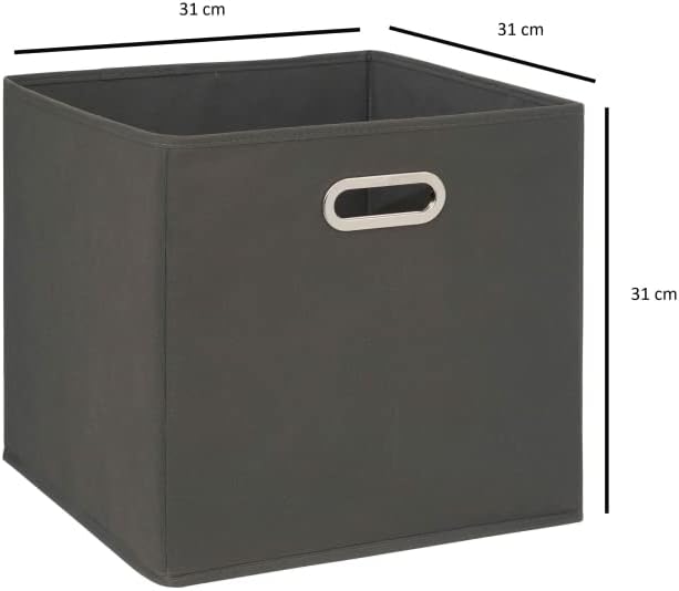 Cajas de Almacenamiento de Tela Cesta Organizador Plegable Pack de 2 Unidades