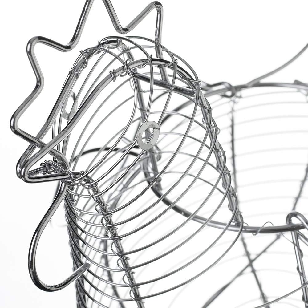 Huevera de Gallina Metal,Cesta Guarda Huevos Almacenamiento Para Cocina…