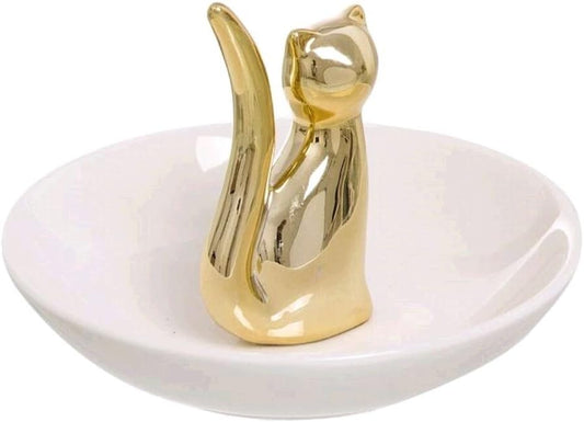 Anillero Gato Oro