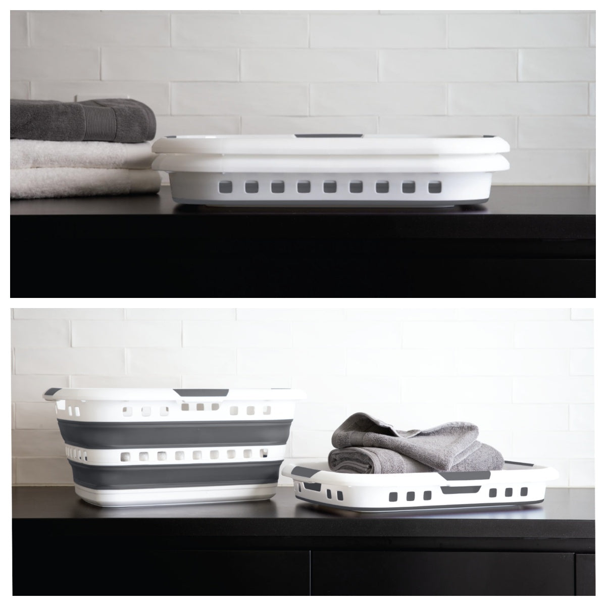 Cesto de Ropa Plegable 45L, Gran Capacidad, Diseño Compacto y Resistente para Casa, Dormitorio y Lavandería