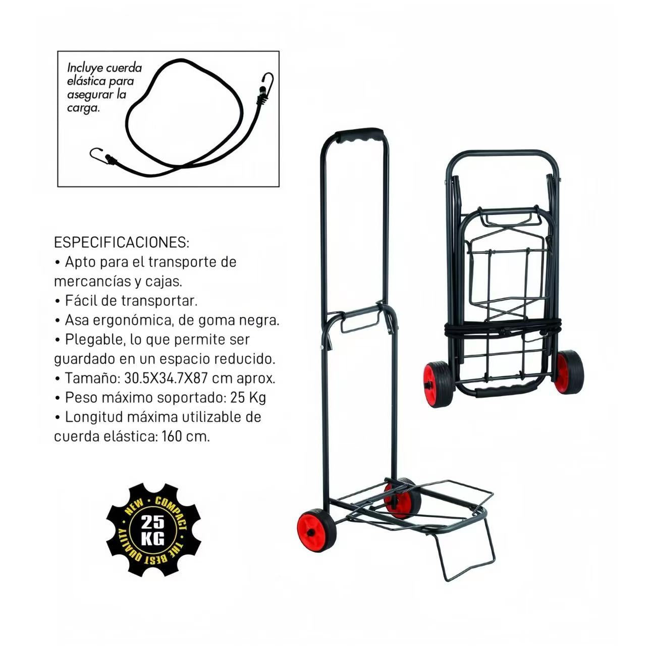 Carro Playa Plegable con Ruedas, Carrito Playa Portatodo para Nevera, Sillas y Equipaje, Resistente y Fácil de Transportar, Ideal para Playa, Camping, Compras y Viajes