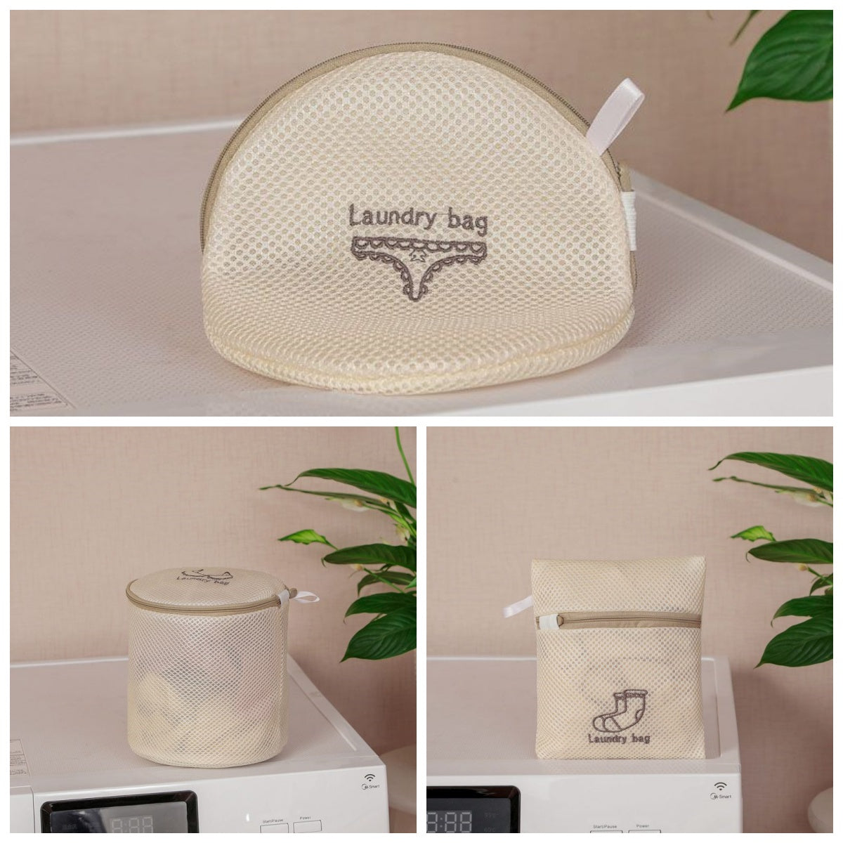 Bolsas Para Lavadora, Bolsas de Malla con Cremallera para Lavadora, Ideal Para Ropa Delicada, Ropa Interior, Calcetines, Sujetadores, Abrigos, Ropa de Cama