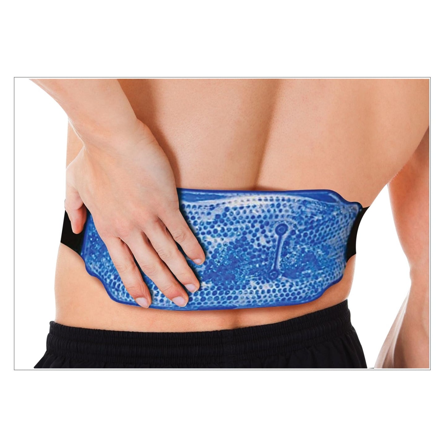 Pack de 2 Bolsas Térmicas con Perlas de Gel Frío y Calor con Cinturón Ajustable – Compresas Reutilizables Para Hombros, Espalda y Cintura, Alivio del Dolor Muscular y Lesiones