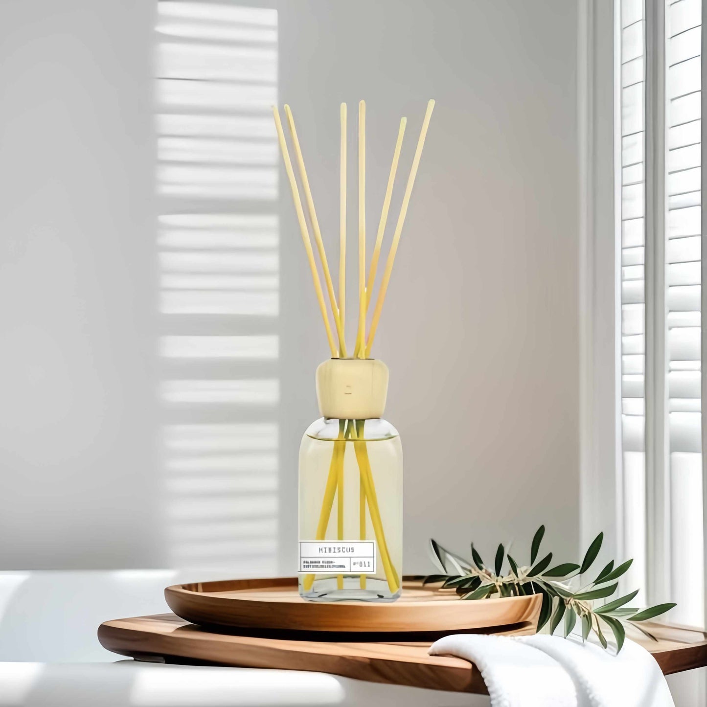 Difusor de Aroma Fresco de Larga Duración, Ambientador Mikado 220 ml, Aromas Naturales para el Hogar, Relajante y Refrescante