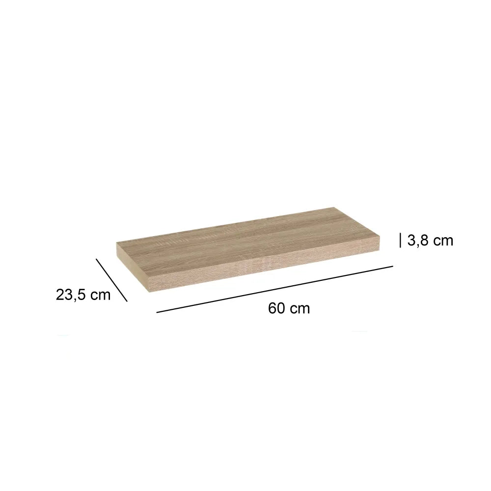 Estante Balda de Pared Flotante, Estante de Pared Madera MDF, Para Salón, Cocina y Dormitorio