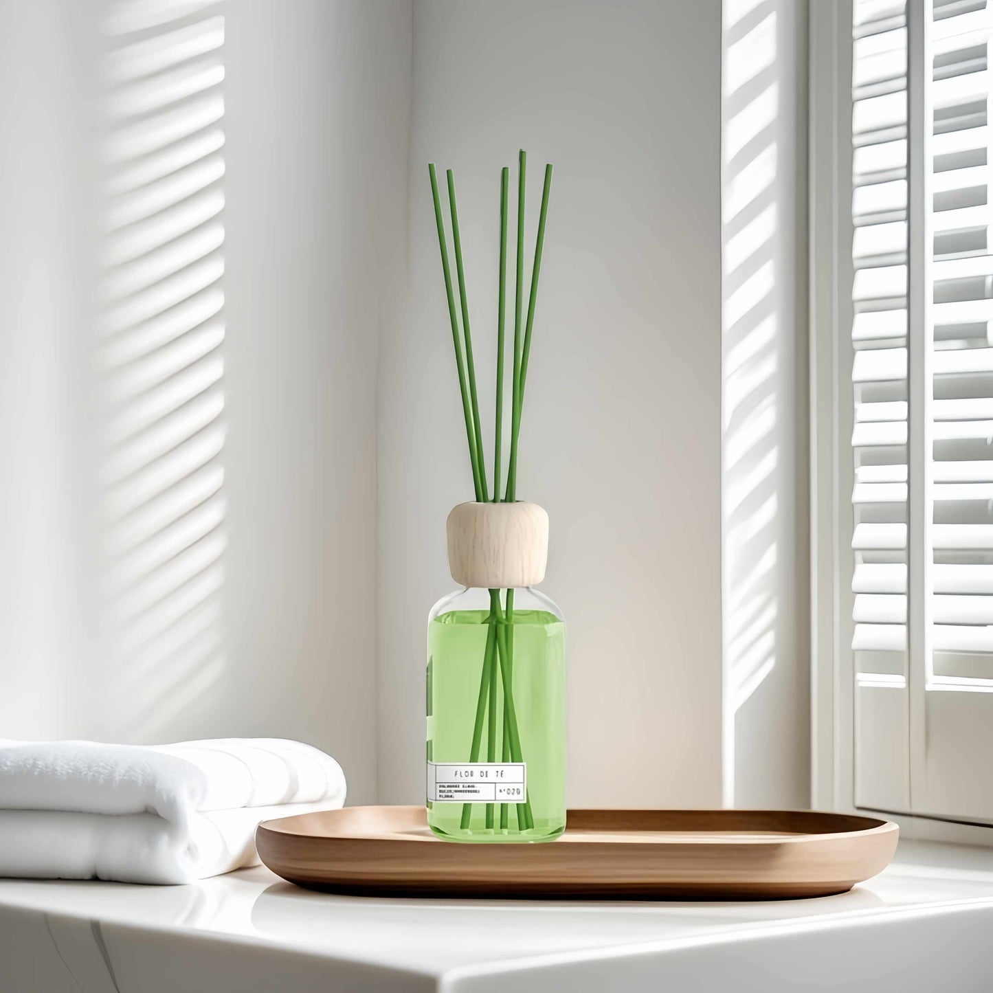 Difusor de Aroma Fresco de Larga Duración, Ambientador Mikado 220 ml, Aromas Naturales para el Hogar, Relajante y Refrescante