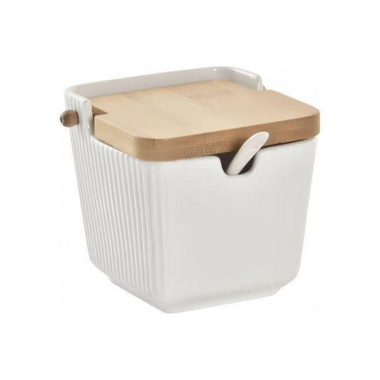 Salero y azucaro Cocina Blanco Minimalista de Ceramica