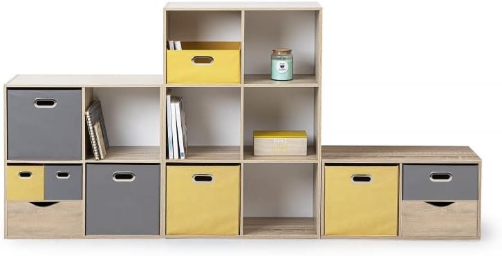 Cajas de Almacenamiento de Tela Cesta Organizador Plegable Pack de 2 Unidades