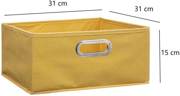 Cajas de Almacenamiento de Tela Cesta Organizador Plegable Pack de 2 Unidades