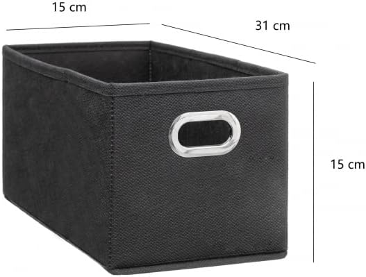 Cajas de Almacenamiento de Tela Cesta Organizador Plegable Pack de 2 Unidades