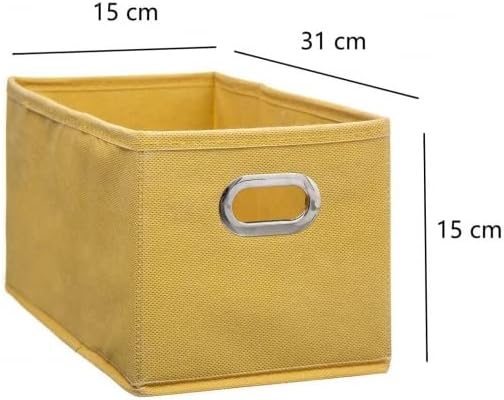 Cajas de Almacenamiento de Tela Cesta Organizador Plegable Pack de 2 Unidades
