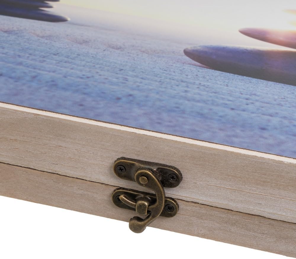 Tapa Contador luz o Cuadro eléctrico Piedras de Madera MDF de 46x6x33 cm