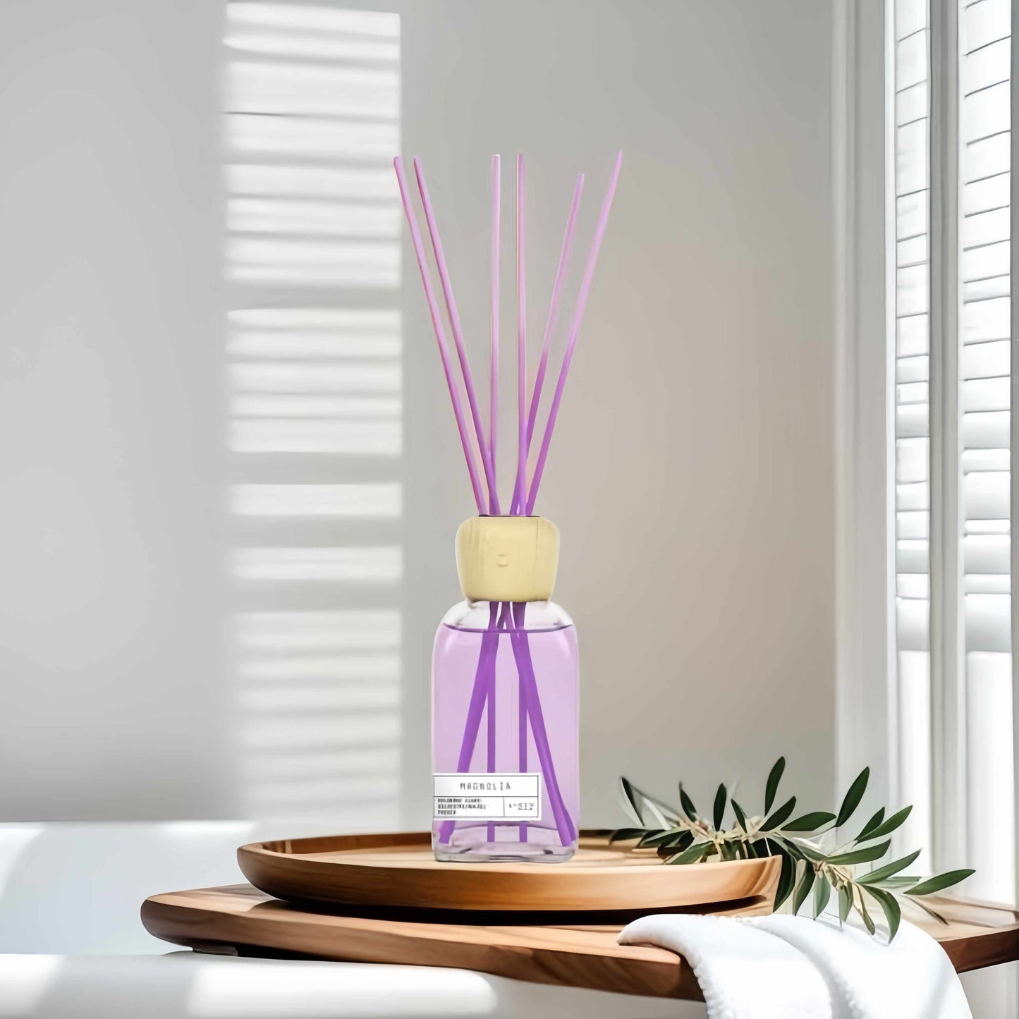 Difusor de Aroma Fresco de Larga Duración, Ambientador Mikado 220 ml, Aromas Naturales para el Hogar, Relajante y Refrescante