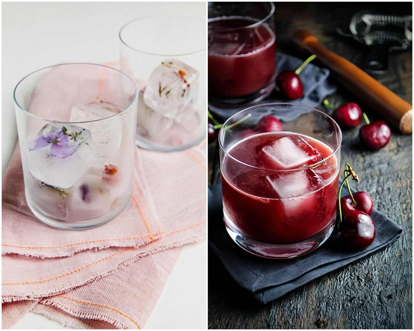 Cubitera de Silicona de Hielo,Cubos de Hielo Forma Cuadrada, Bandeja Hielera de Fácil Extracción, Color Gris, Pack 2 (Hielo Cuadrado)