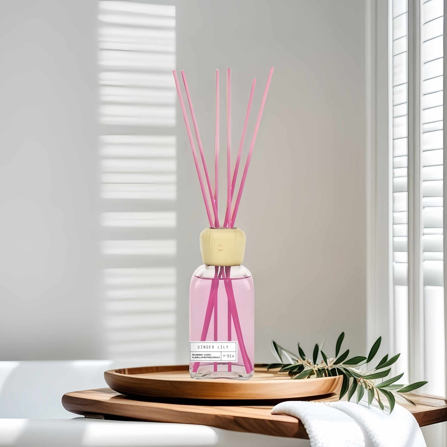 Difusor de Aroma Fresco de Larga Duración, Ambientador Mikado 220 ml, Aromas Naturales para el Hogar, Relajante y Refrescante