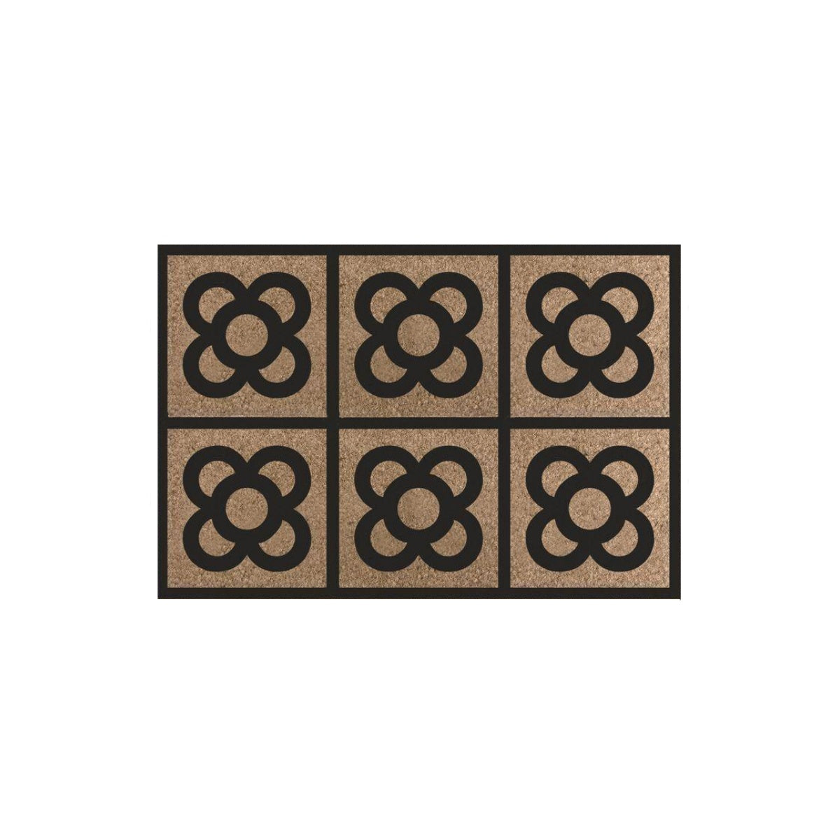 DAMDAM GO Felpudo Fibra de Coco 70x40cm Antideslizantes - Alfombras Originales para la Entrada a Casa, Pasillos, Puertas de Exterior - Panot