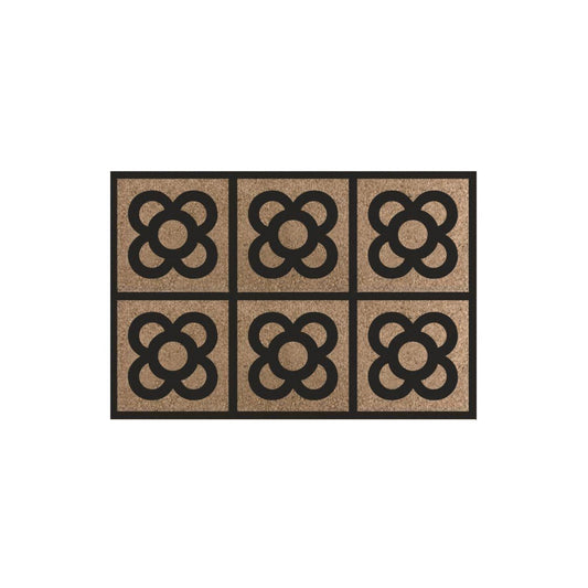 DAMDAM GO Felpudo Fibra de Coco 70x40cm Antideslizantes - Alfombras Originales para la Entrada a Casa, Pasillos, Puertas de Exterior - Panot