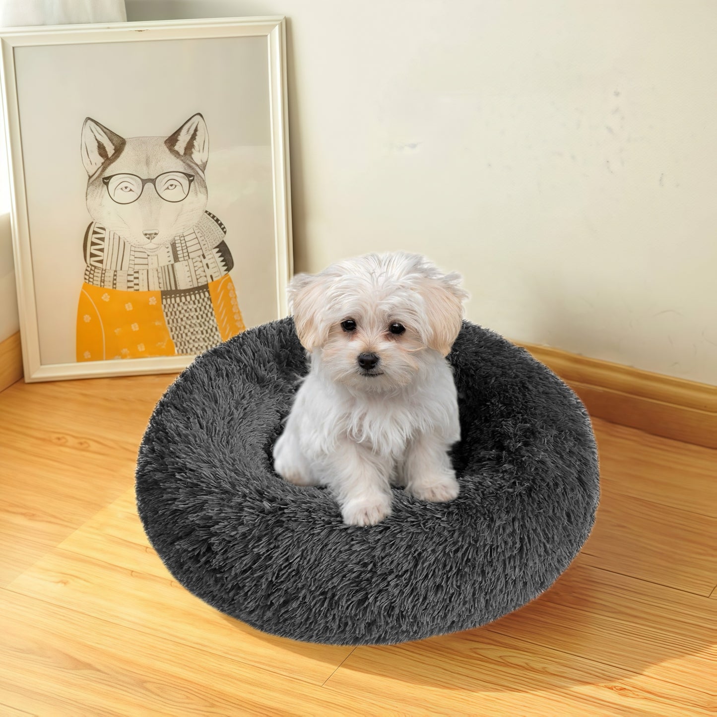 DAMDAM GO Camas para Mascotas, Cama para Perros, Cama Gato, Alfombra de Felpa Suave y Mullida