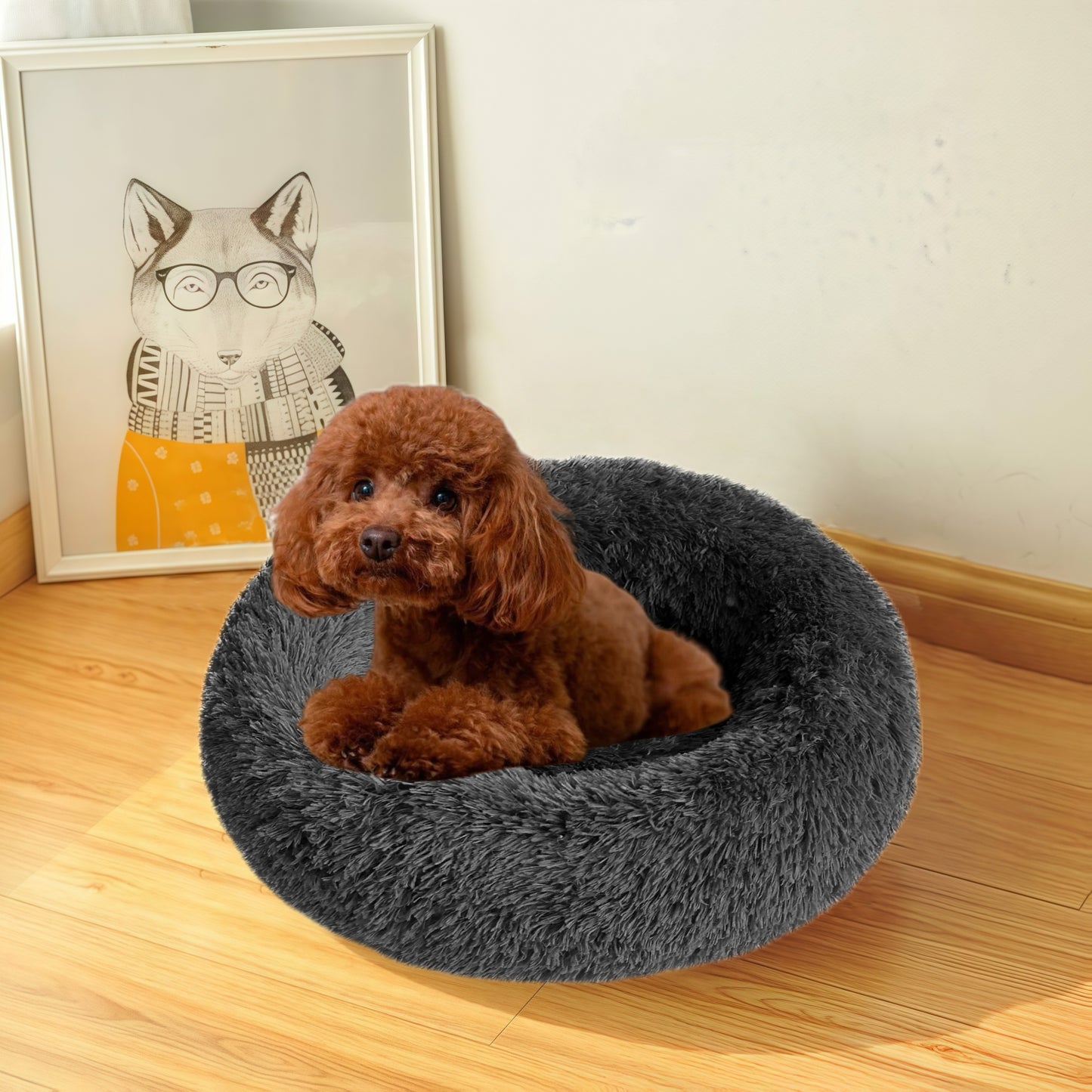 DAMDAM GO Camas para Mascotas, Cama para Perros, Cama Gato, Alfombra de Felpa Suave y Mullida