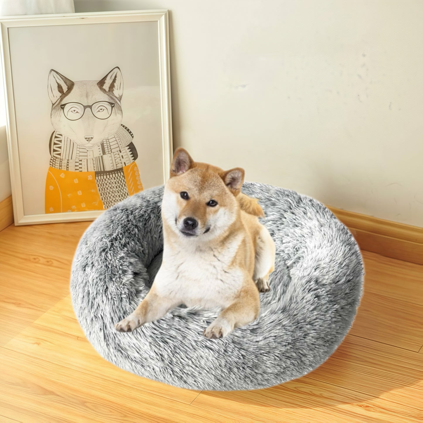 DAMDAM GO Camas para Mascotas, Cama para Perros, Cama Gato, Alfombra de Felpa Suave y Mullida