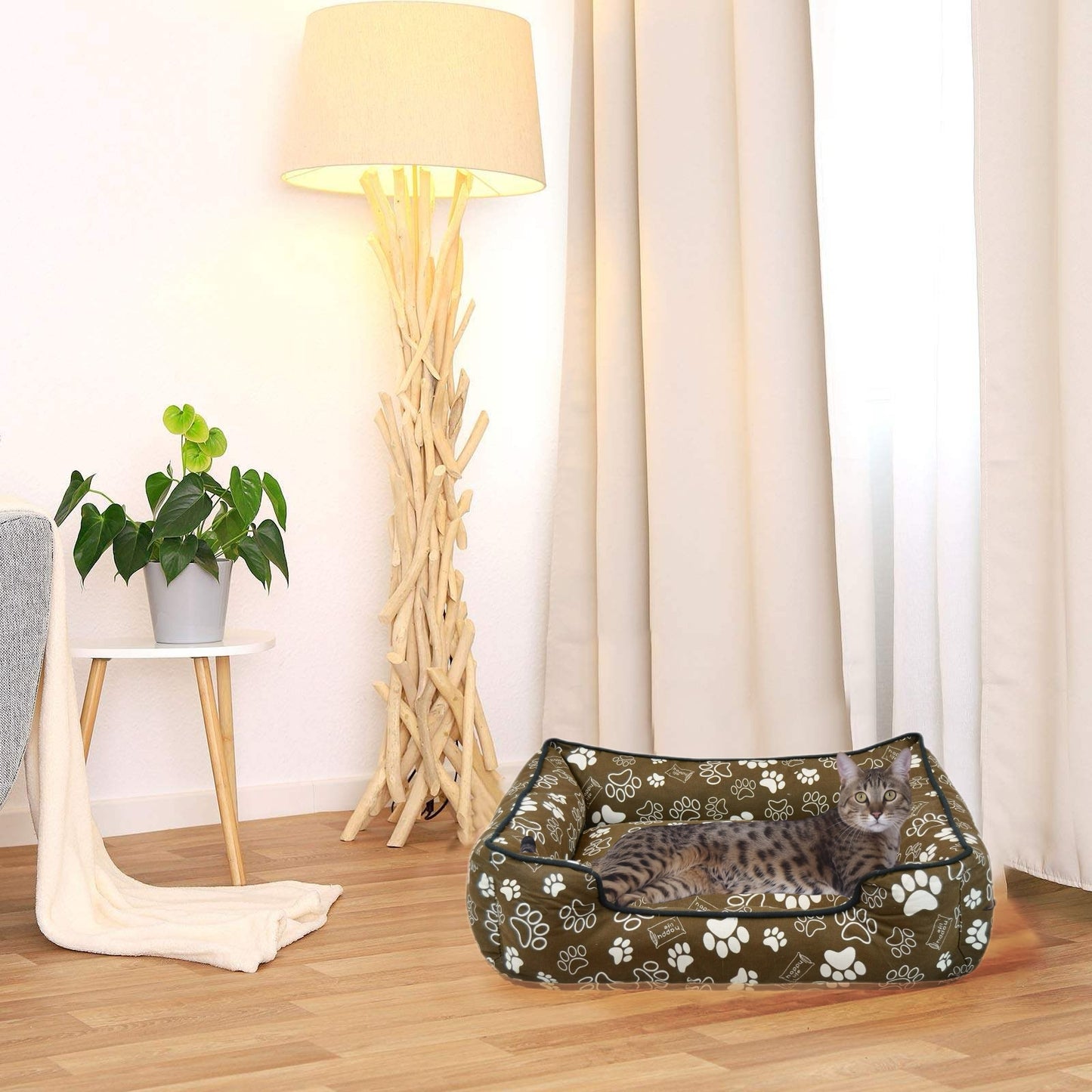 DAMDAM GO Cama para Mascotas, Colchoneta para Perro Pequeñas y Medianas, Cama para Gatos, Fácil de Limpiar