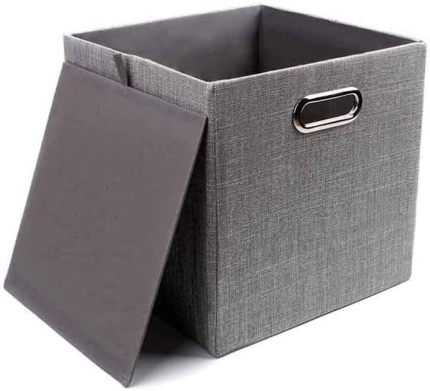 Cajas de Almacenamiento de Tela Cesta Organizador Plegable Pack de 2 Unidades
