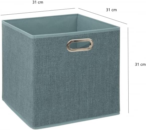 Cajas de Almacenamiento de Tela Cesta Organizador Plegable Pack de 2 Unidades