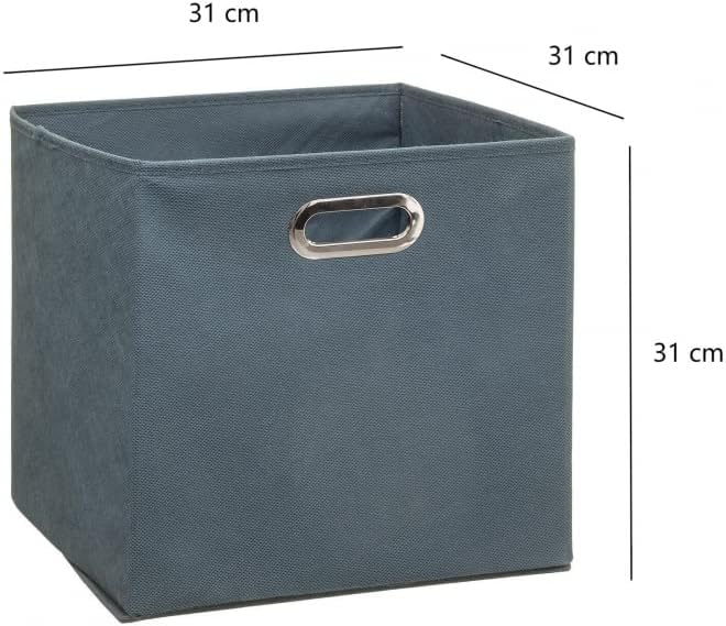 Cajas de Almacenamiento de Tela Cesta Organizador Plegable Pack de 2 Unidades