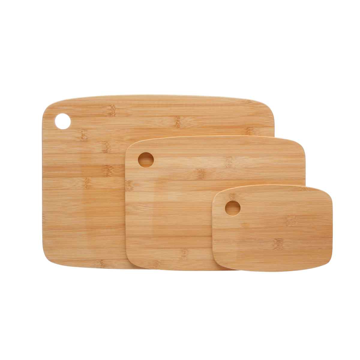 Tabla Cortar de Madera Para Cocina, Tabla de Bambú, Para Carnes, Verduras, Queso y Pan