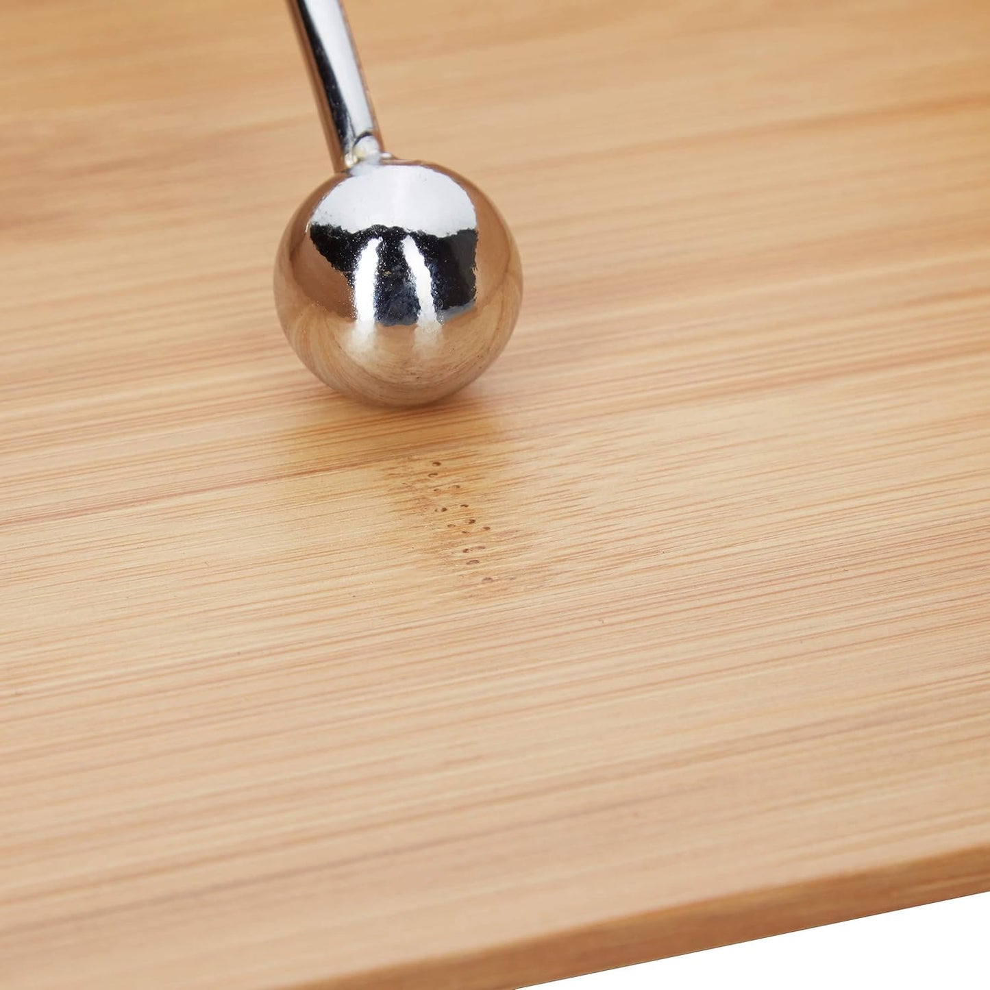 Servilletero de Mesa con Peso para Servilletas de 33 x 33 cm, Madera de Bambú, Marrón, 6 x 19 x 19 cm, Naturaleza