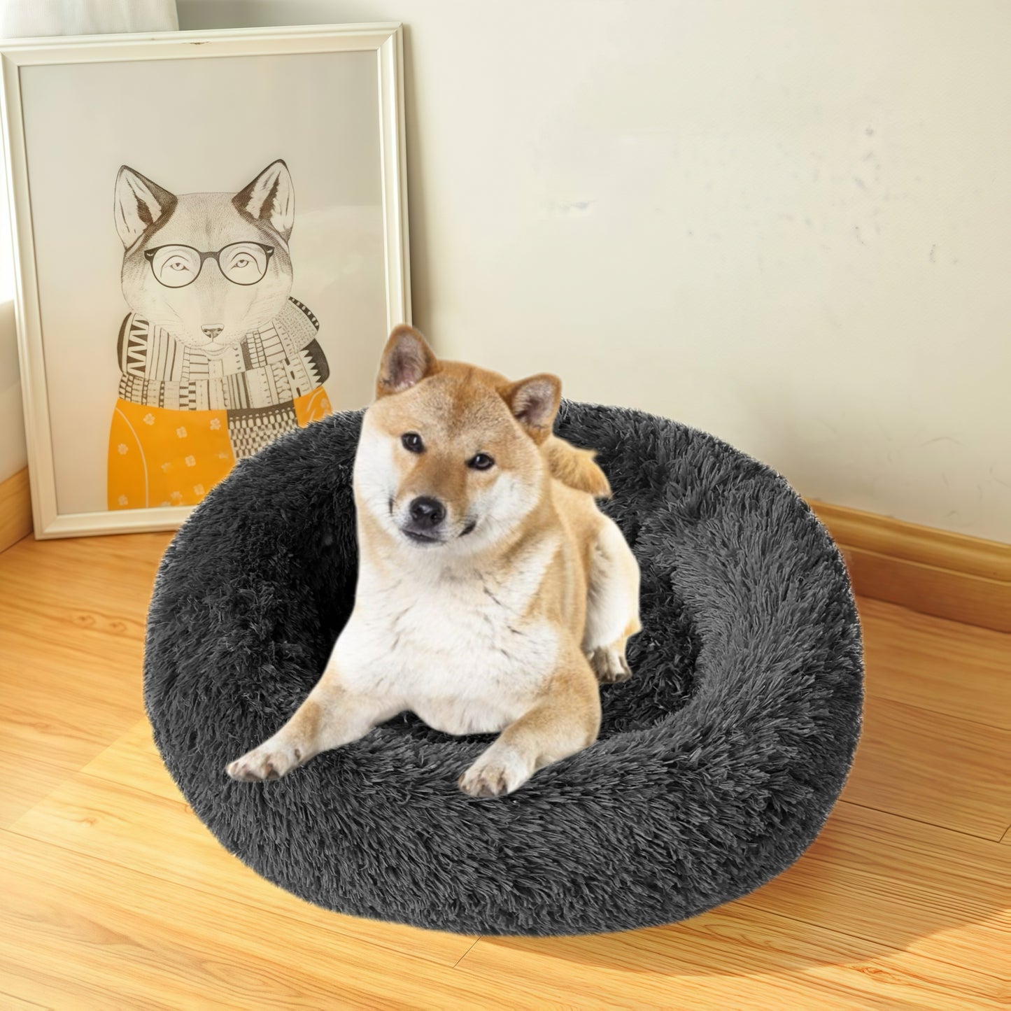 DAMDAM GO Camas para Mascotas, Cama para Perros, Cama Gato, Alfombra de Felpa Suave y Mullida