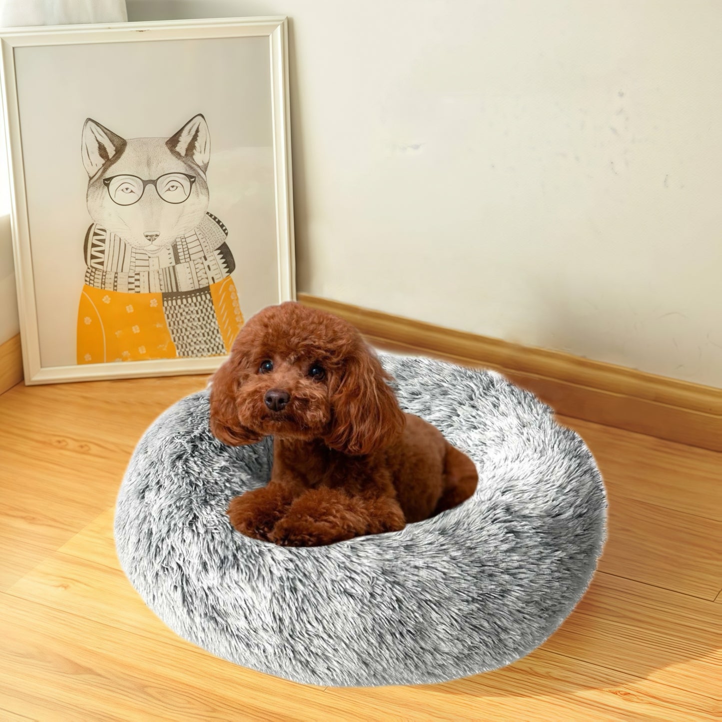 DAMDAM GO Camas para Mascotas, Cama para Perros, Cama Gato, Alfombra de Felpa Suave y Mullida