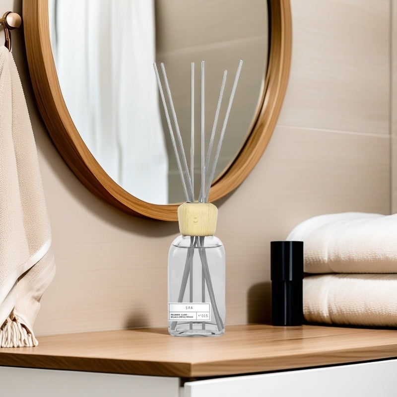 Difusor de Aroma Fresco de Larga Duración, Ambientador Mikado 220 ml, Aromas Naturales para el Hogar, Relajante y Refrescante