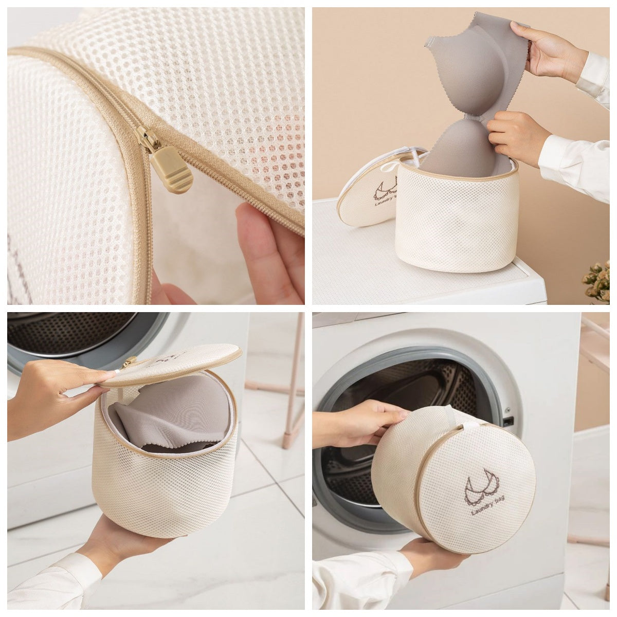 Bolsas Para Lavadora, Bolsas de Malla con Cremallera para Lavadora, Ideal Para Ropa Delicada, Ropa Interior, Calcetines, Sujetadores, Abrigos, Ropa de Cama