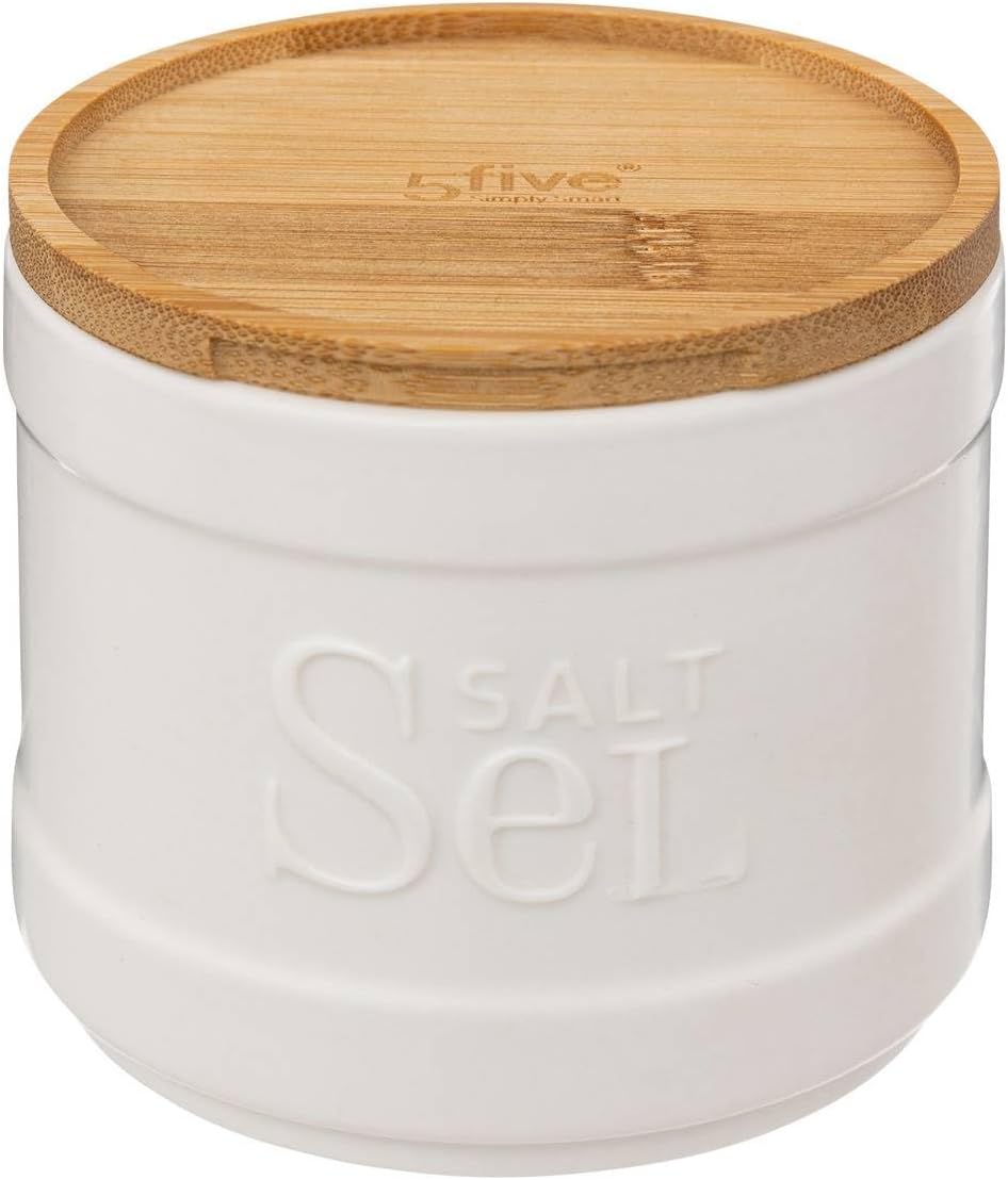 5five - Salero de Cerámica Blanca "Naturéo