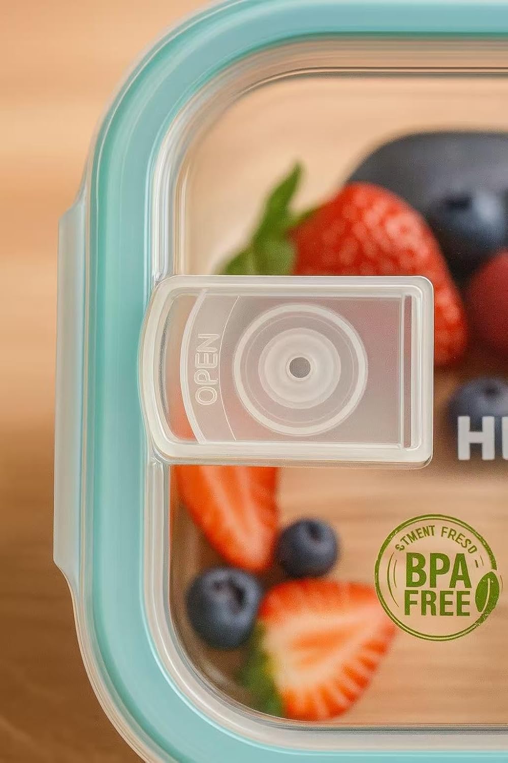 DAMDAM GO - Set Fiambreras de Cristal con Tapa - Herméticos Antifugas para Horno Microondas congelador y lavavajillas