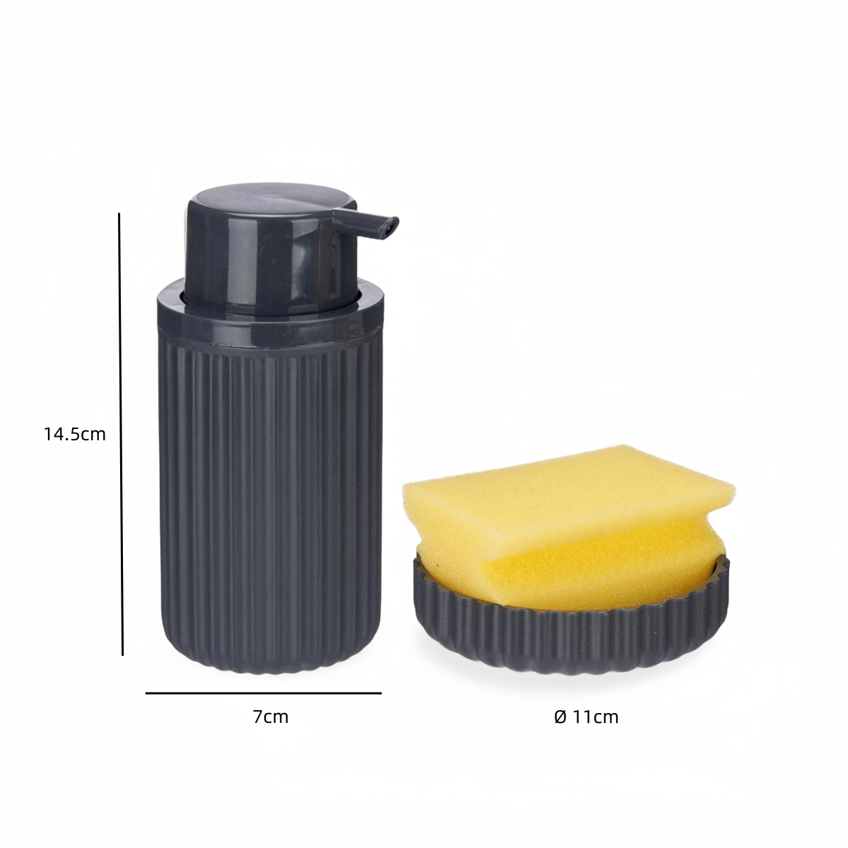 Set de Dispensador de Cocina, Dispensador de Lavavajillas, con Estropajero+ Estropajo