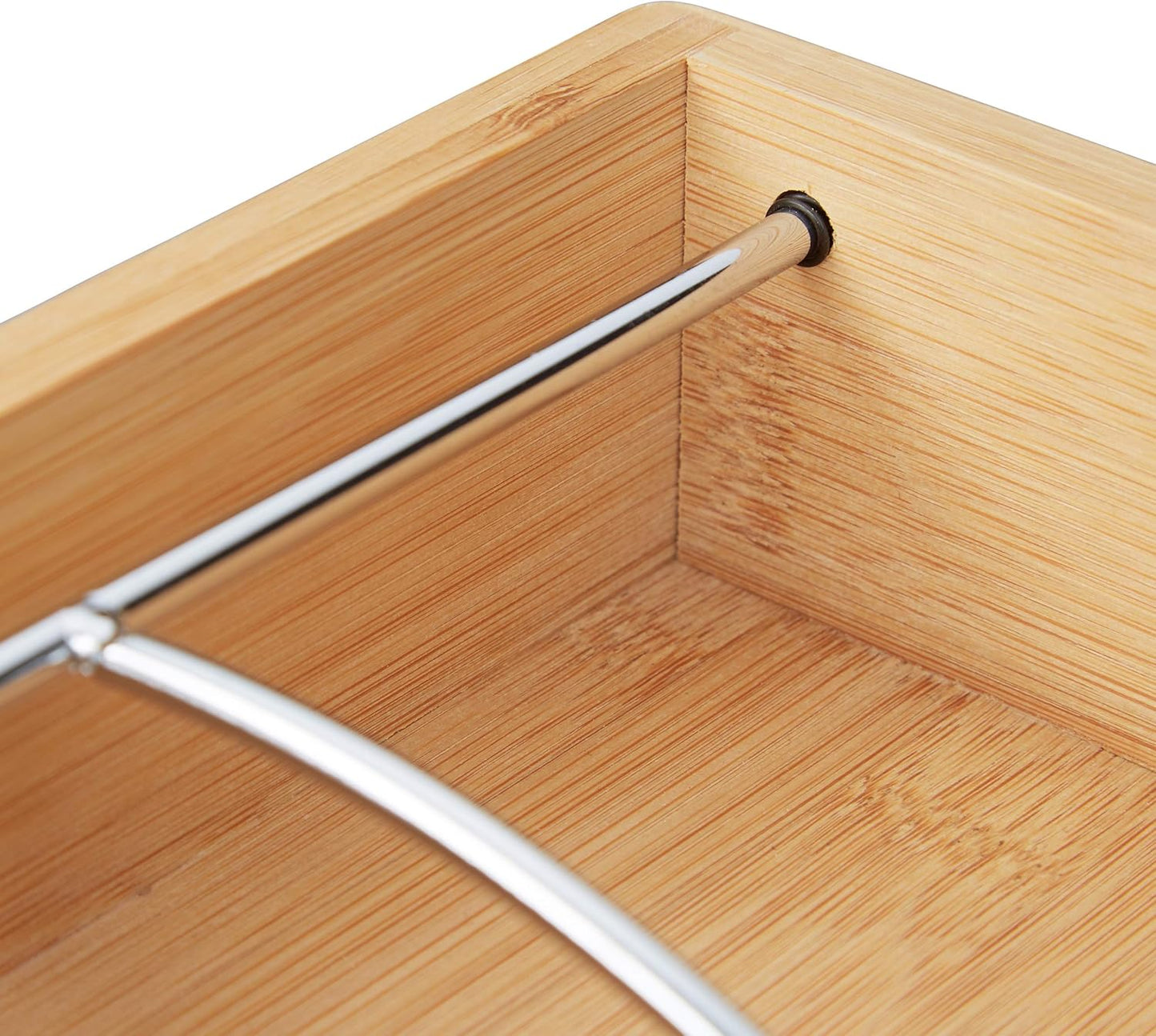 Servilletero de Mesa con Peso para Servilletas de 33 x 33 cm, Madera de Bambú, Marrón, 6 x 19 x 19 cm, Naturaleza